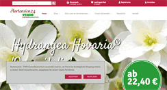 Desktop Screenshot of hortensien24.de